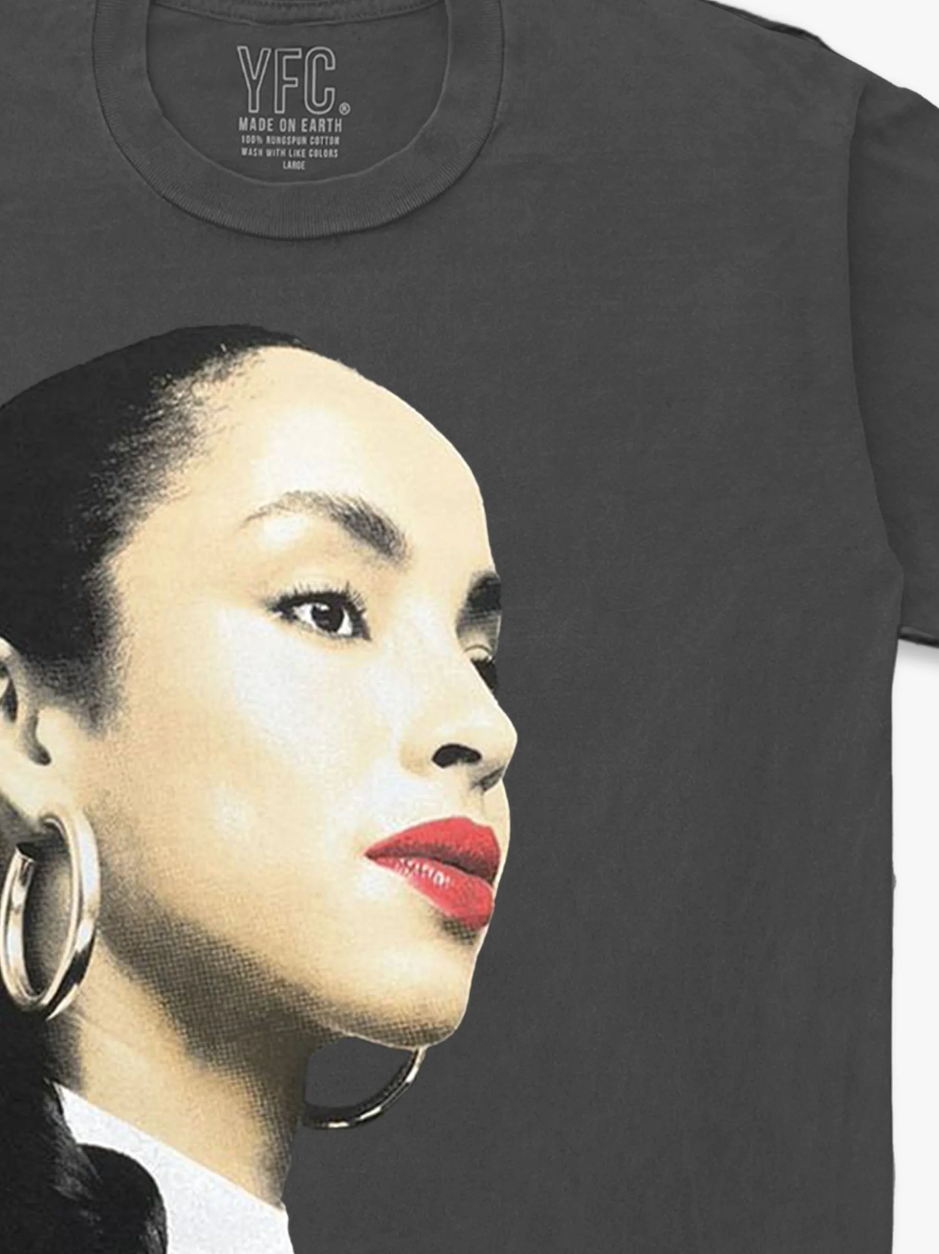 Oversize Sade Print Vintage Washed Tee Shirt — Novo Los Angeles